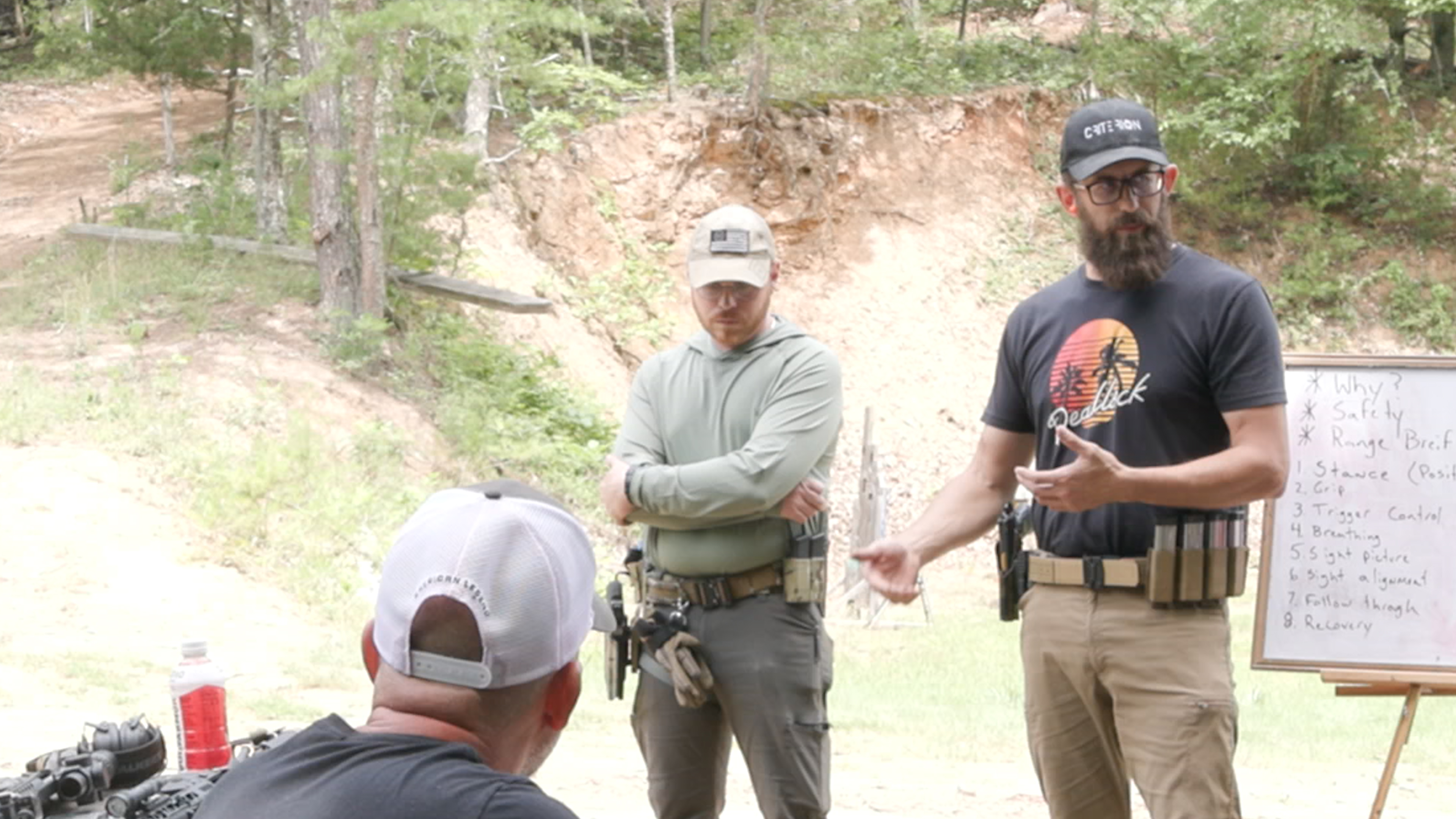 Instructors covering the 8 fundamentals of marksmanship